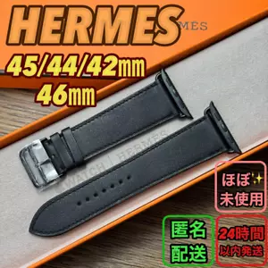 Apple Watch Hermes 46mm 45mm Vert Rousseau Single Tour Leather Band - Picture 1 of 9