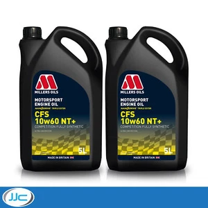 2 x 5L Millers Oils CFS NT+ Nanodrive 10W60 Synthetic Motorsport Engine Oil - Picture 1 of 1