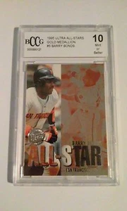 1995 Barry Bonds Ultra All-Stars GOLD Medallion #5/20 Mint 10 BCCG - Bild 1 von 2