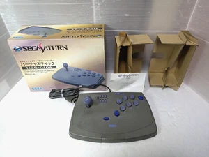 Sega Saturn Virtua Stick Controller HSS-0104 SS Japan Box Manual - Picture 1 of 14