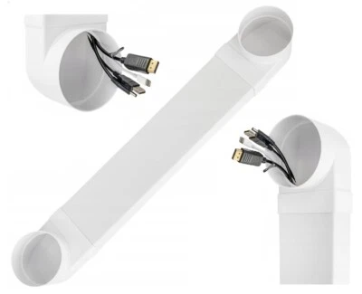 TV Kabelkanal Unterputzkabelkanal Kabeldurchführung Fernseher 1m - 110x55mm Rund - Bild 1 von 4