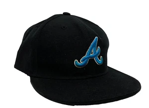 KB Ethos Atlanta Braves Baseball Hat Cap Mens Fitted 8 Black XXL - Picture 1 of 9