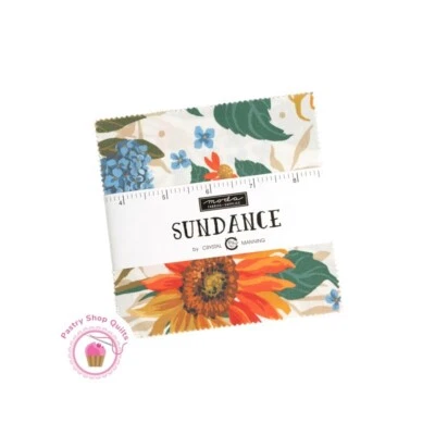 Moda SUNDANCE Crystal Manning CHARM PACK 42- 5" squares Quilting Fabric FLORALS - Image 1 of 4