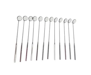 (Qty-12) V. Mueller RH4701-006 Laryngeal Mirrors, Dental Sz 4, 20mm | P5 - Picture 1 of 3