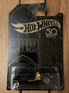 Hot Wheels '64 Chevrolet Impala & Bone Shaker Black & Gold 2018 50th Anniversary - Picture 1 of 8