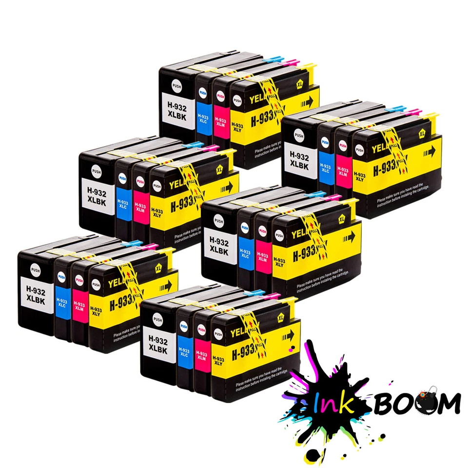 LOT Ink Cartridge replace for HP 932XL 933XL Officejet 6100 6600 6700 7110 7512 - Image 1 of 1