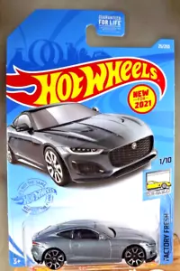 2021 Hot Wheels #25 Factory Fresh 1/10 2020 JAGUAR F-TYPE Gray w/Chrome Trap5 Sp - Picture 1 of 5