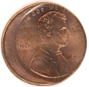 1999-P BU VDB MINT ERROR 20% OFF-CENTER VDB LINCOLN MEMORIAL CENT ~FREE SHIPPING - Picture 1 of 3