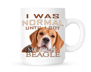 I Was Normal Until I Got My Beagle - Lustige süße Haustier Tee/Kaffee Tasse - Geschenkidee - Bild 1 von 1