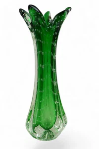 FORMSCHÖNE GLAS VASE - HERGESTELLT IN MURANO / ITALIEN - 60er JAHRE - Bild 1 von 3