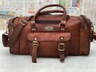 Men's Leather Duffel Bag Travel Overnight Luggage Handmade Bag For Men And Women