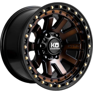 KING SNATCH 18x9 6x139.7 +40 BRONZE FACE BLACK LIP - Picture 1 of 1