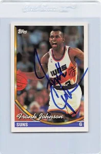 1993/94 Topps #304 Frank Johnson Suns Signed Auto *K5005 - Picture 1 of 2
