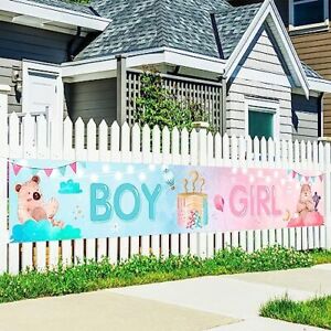 Boy or Girl Large Banner - Welcome Baby Sign Yard Backdrop Banner - Baby Show...