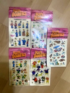 VINTAGE Fun Doodles 1974 Lotto di 5 LETRASET Trasferimenti Azione Strofinare - Foto 1 di 11