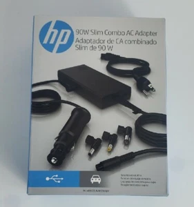 HP Hewlett Packard 90W Slim Combo AC Adapter Factory Sealed - Picture 1 of 3