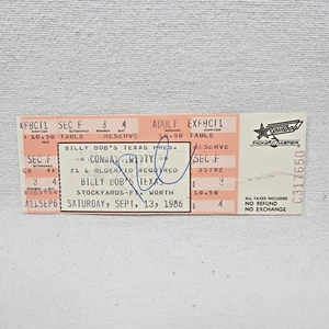 Conway Twitty Set 13, 1986 Ticket Billy Bob's Texas Fort Worth Stockyards - Bild 1 von 4