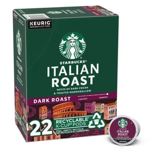 Starbucks Italian Roast Coffee 22 K-Cup Box - Picture 1 of 1