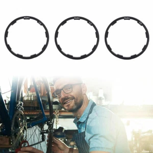 3PCS Grooved Alloy Spacers Rear Cassette Hub Thickness 1/1.5/ 2mm for Shimano - Foto 1 di 10