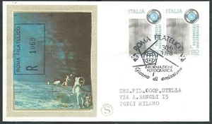 1978 ITALIEN FDC FILAGRANO GOLD FOTOINFORMATION STEMPEL ANKUNFT - H5 - Bild 1 von 1