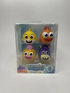 Baby Shark's Big Show! 4-Pack Nickelodeon BPA free Bath Squirts Tub Time Fun - Picture 1 of 2