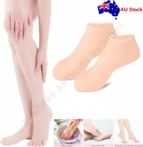 1 Pair Foot Care Socks Spa Silicone Moisturizing Gel Anti Cracking Anti Skid AU - Picture 1 of 15