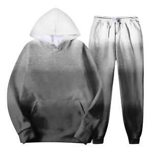 Women's Athletic Tracksuit Two-Piece Long Sleeve Pullover Hoodie Track Pants Set