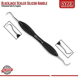 Removedor dental de cálculo con mango de silicona hoz Black Jack escalador de placa - Imagen 1 de 2