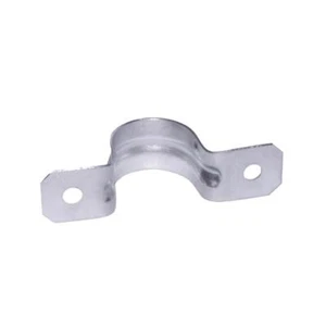 2 Hole Strap ProConnex 3" D Zinc-Plated Steel Silver - Picture 1 of 2