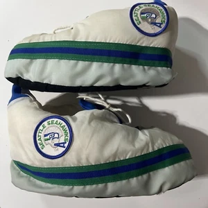 Vintage Seattle Seahawks NFL Football Slippers Ladies S (5-6). Carousel - Picture 1 of 8