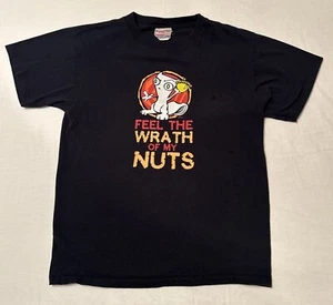 Vintage Feel The Wrath Of My Nuts T-Shirt The Foamy Squirrel Funny Mens Med READ - Picture 1 of 20