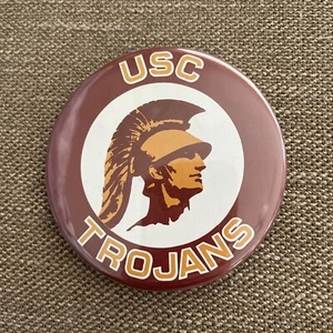 1980's USC Trojans 3 1/2" button NCAA Football rare Southern California - Picture 1 of 4