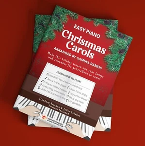 Christmas Carols for Piano: Beginner Christmas Sheet Music Book for Everyone - Picture 1 of 6
