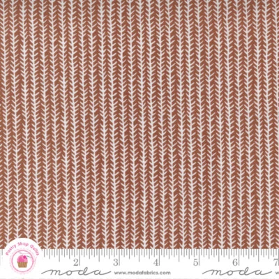 Moda FLOWER POT 5165 15 Rust Clay Stripe  LELLA BOUTIQUE Quilt Fabric - Image 1 of 4