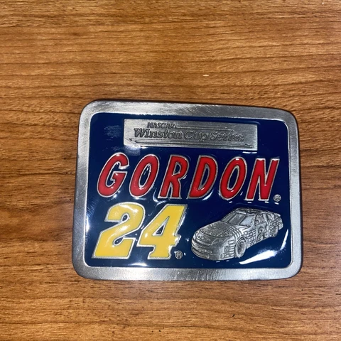 Jeff Gordon NASCAR Winston Cup Pewter Belt Buckle Vintage Limited Ed. 1998 Cover