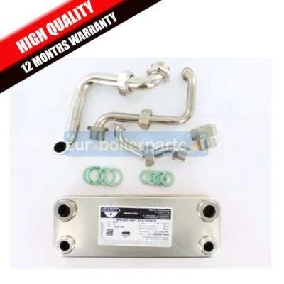 VAILLANT VCW 242 E & 282 E DHW HEAT EXCHANGER KIT (3 PIPES) 065034 BRAND NEW - Image 1 of 3