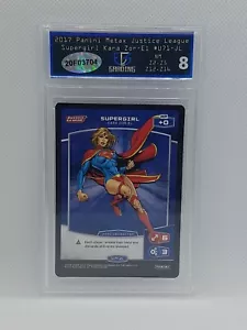 2017 Panini Metax Supergirl Justice League EGS 8 gradi DC Comics Superman - Foto 1 di 4