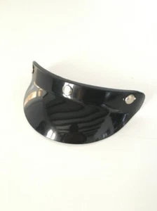 FRONTINO VISIERINO 3 BOTTONI IN PLASTICA PER CASCO JET/DEMI JET VINTAGE - Imagen 1 de 3
