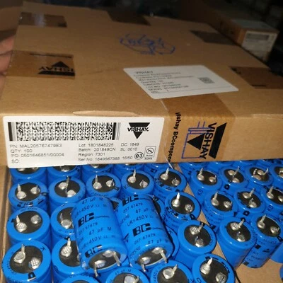 BC VISHAY 057 47uF 450V CONDENSADORES AMPLIFICADOR TUBO DE ALTA GAMA BAJA PARA AUDIO! 10 piezas  Foto 1 de 2