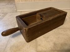 18th/Early 19th Century Ballot Box Constructed W T-Head Nails & Unique Slide Lid