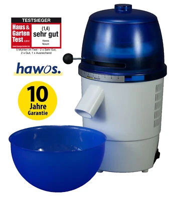 Hawos Getreidemühle Novum Kornmühle Testsieger für moderne Küchen - blau/weiß - Bild 1 von 3