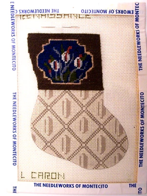 1/2 ЗАКОНЧЕННЫЙ РЕНЕССАНС РОЖДЕСТВЕНСКИЙ ЧУЛОК ВЫШИВКА ХОЛСТ ЧУЛОК - Изображение 1 из 2