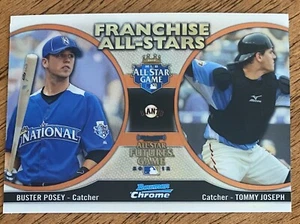 2012 Bowman Cromo Franchigia All-Stars Rifrattore BUSTER POSEY TOMMY JOSEPH Giant - Foto 1 di 2