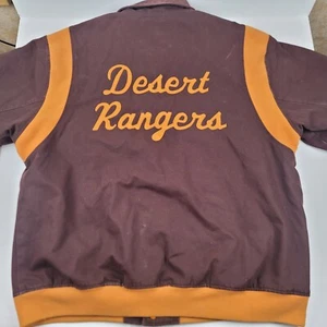 Stall & Dean Desert Rangers Varsity Style Jacket Mens 4XL Coat Quilted Lining - Picture 1 of 12