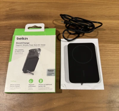 Belkin - BOOST↑CHARGE Wireless Power Bank 5K MagSafe Compatible 7.5W Charging, w - Image 1 of 4