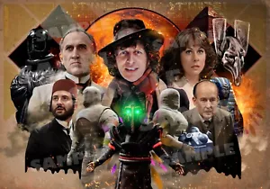 A3 Poster Print DOCTOR WHO Pyramids Of Mars 1975 Fourth Sarah Jane Smith Sutekh - Picture 1 of 4