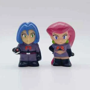 Lot x2 Finger Puppet Pokemon James Jessie ROCKET TEAM Nintendo 2010 Bandai - Picture 1 of 4