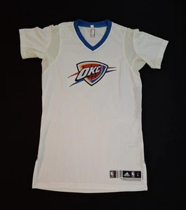 Oklahoma City Thunder OKC Blank Adidas Sleeves Jersey Team Game Issue Men L+2 - Picture 1 of 12