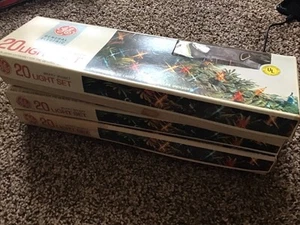 Vintage GE Merry Midget Christmas 60 Multicolor Lights Set Made In Japan - Picture 1 of 9