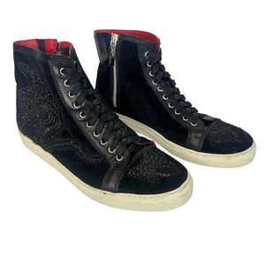 Donald J Pliner Signature Lajos Snake Beaded High Top Sneaker Men’s Size 11 - Picture 1 of 18